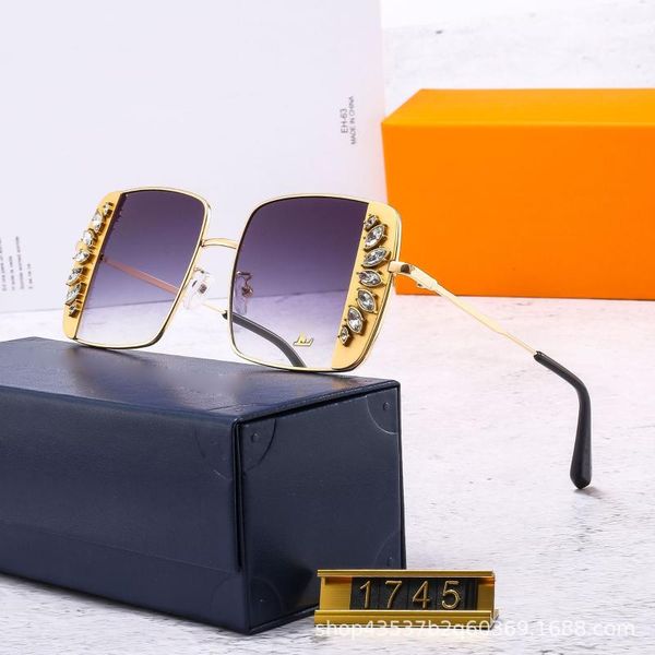 

sunglasses original designer women men uv protection hd polarized crystal oversize frame europe glasses driving outdoor eyewear, White;black