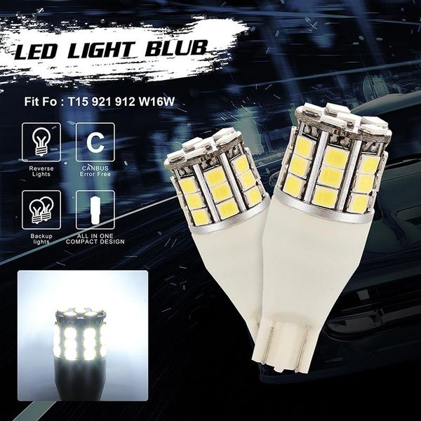 

912 7000k t10/t15 white led back-up reverse light backup bulb emergency lights