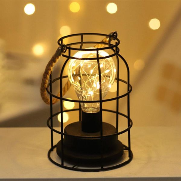 

table lamps retro wrought iron lamp nightstand hanging night light decorative