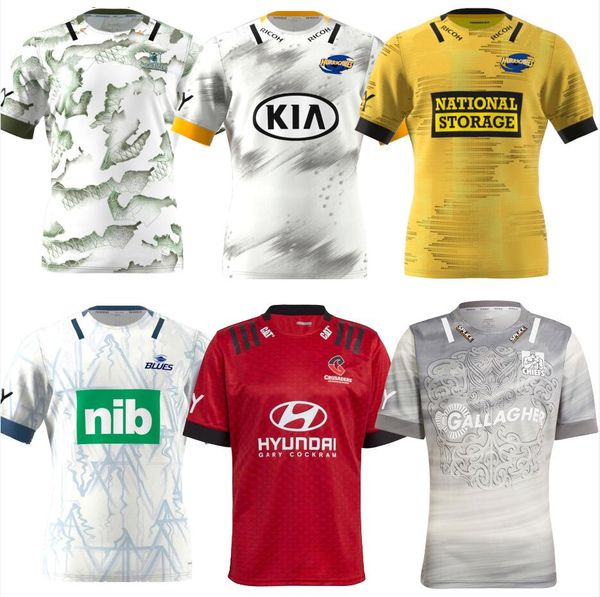 

new 2021 2022 crusaders blues highlanders hurricanes super rugby jerseys 21 22 sports training shirts s-5xl, Black