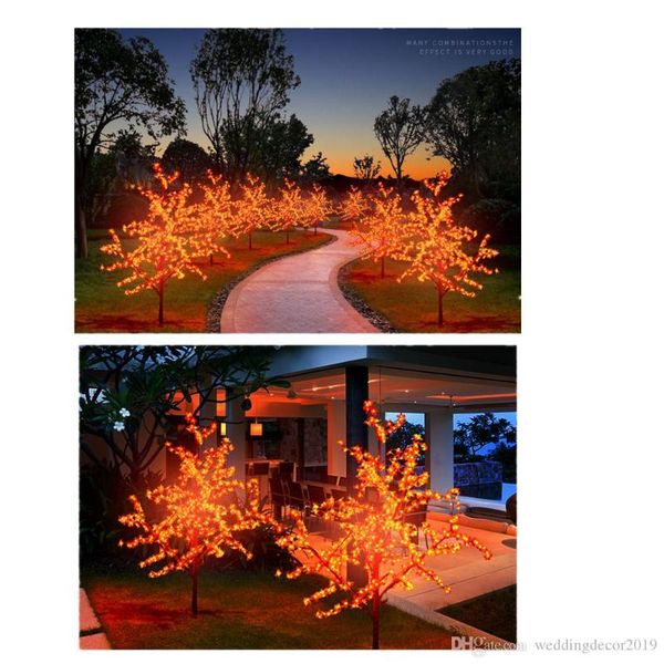 

christmas decorations led cherry blossom trees lighting waterproof garden landscape decoration lamp for wedding party supplies