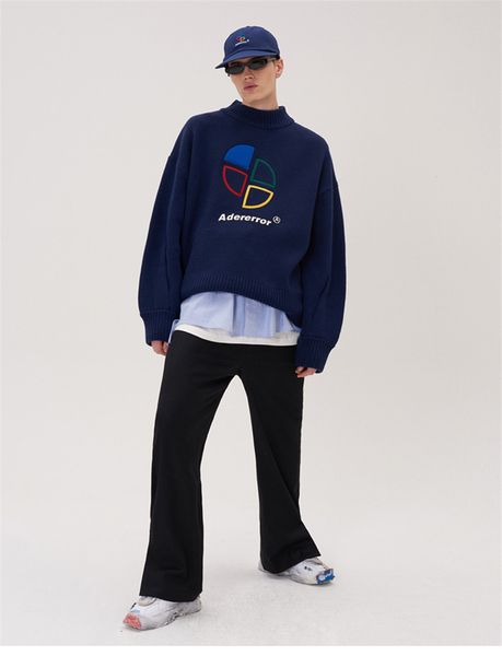 

women's sweaters loose sweater adhere fw, male, female 1:1, vintage error with a turtleneck blni, White;black