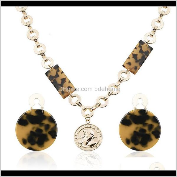 

earrings & necklace sets drop delivery 2021 product shees charming bohemia style women wholesale wedding anniversary jewelry set wfjtd, Silver