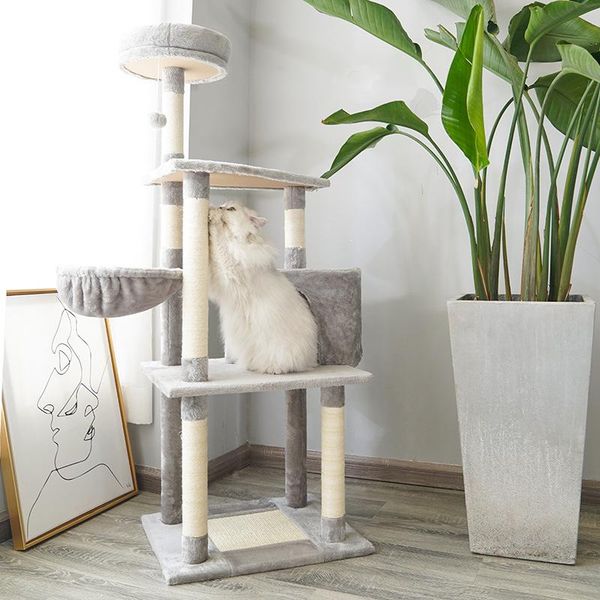 

cat toys five-layer large climbing frame sisal scratch trees tree litter teaser toy rack pet