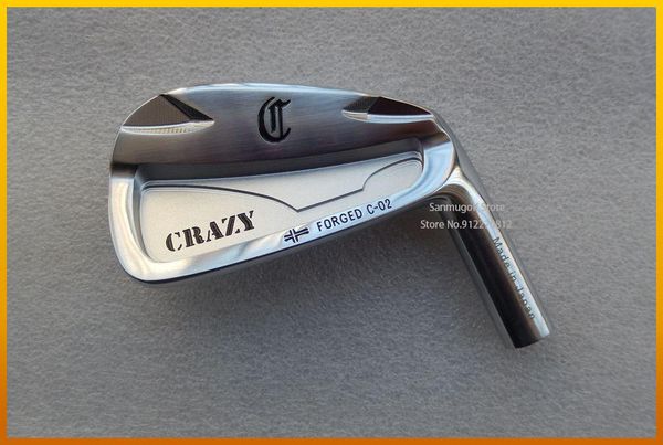 

complete set of clubs golf iron crazy c-02 forged carbon steel with cnc heads #4-#p ( 7pcs )