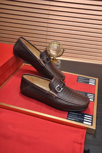 

new fashion 2021 men handmade flats party wedding genuine leather dress shoes male brand slip on casual loafers size 38-44, Black