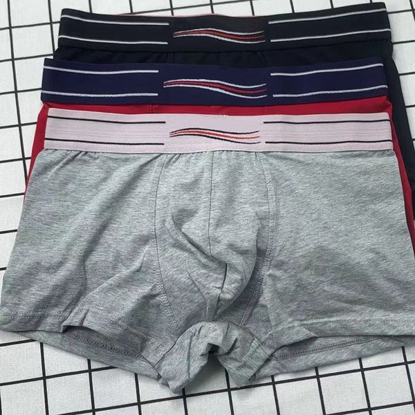 

mens intimate underwear comfortable and breathable boys underpants with striped pattern various color styles everyday wear, Black;white