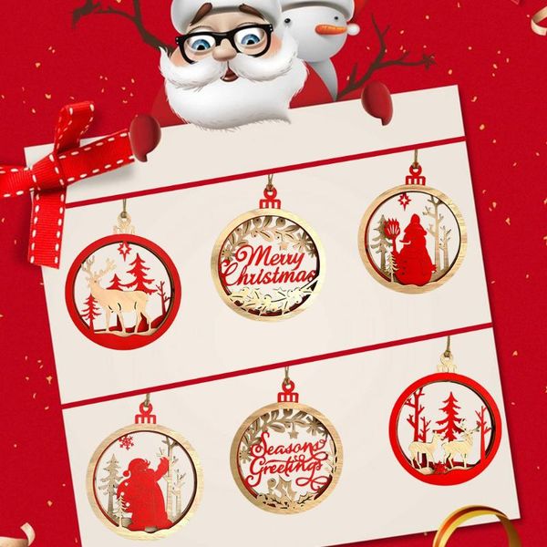 

christmas decorations 1pc 19.8cmx16.5cm wooden ornament kit, shuttle art wood slices diy decoration crafts for kids and adults