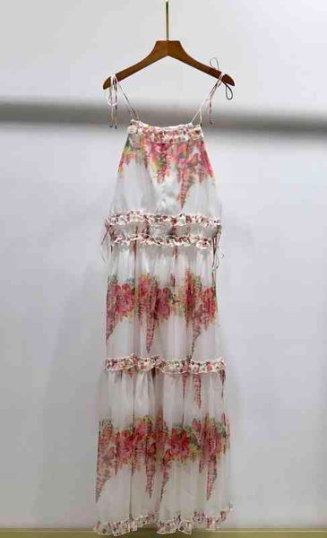 

two piece dress dress australia holiday series style elegant print suspender fairy beach skirt qdkx, White