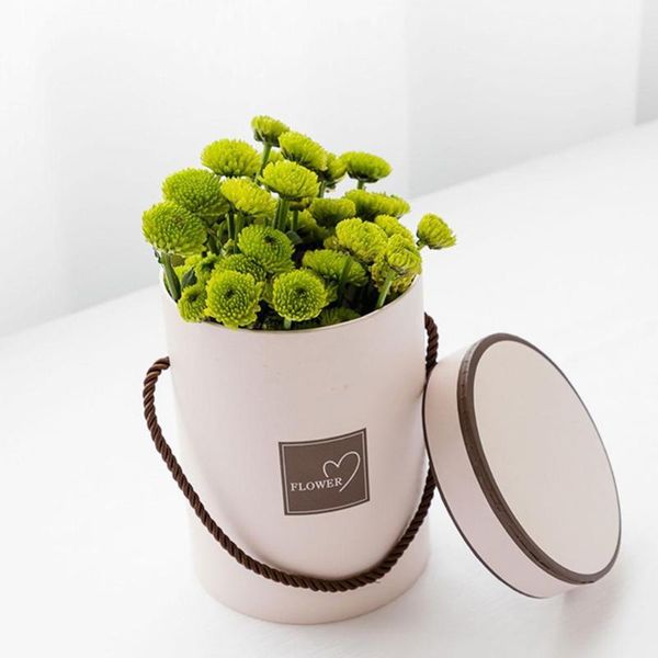 

simple gift boxes bouquet flower handheld box packaging deskpaper with round storage candy wedding lid hom z5v6 wrap