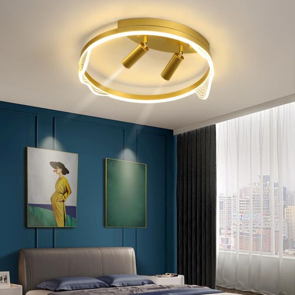 

ceiling lights fss modern lamp with rotatable spotlight remote control dimming led home bedroom study room living lamps