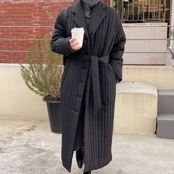 

women's down & parkas [ewq] korea chic winter black jacket bread clothes women thickened warm parka cotton outwear coat female tide 202