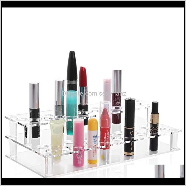 

other packaging & drop delivery 2021 transparent acrylic 41 booths pen e cig holder electronic cigarette shelf rack lipstick makeup storage, Black;white