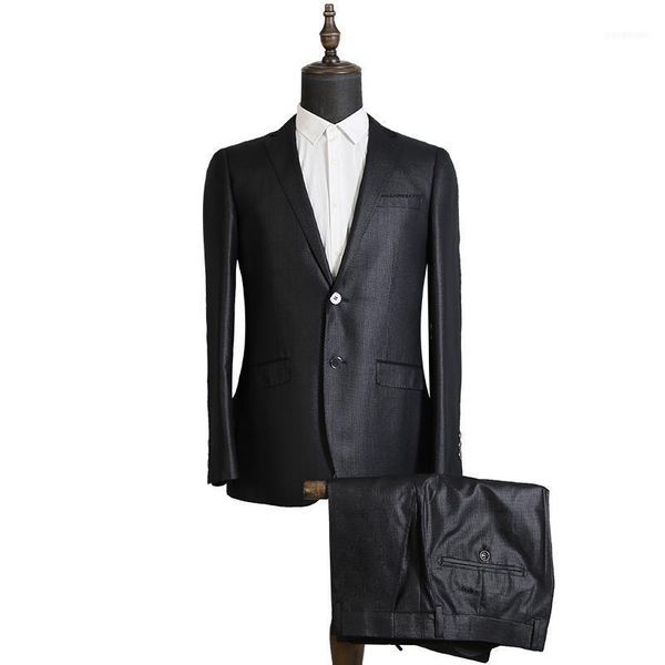 

men's suits & blazers wedding dress for men formal wear jackets+pants suiits clothing male suit jackets size 3xl1, White;black