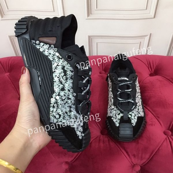 

designer women nylon casual shoes gabardine classic canvas sneakers brand wheel lady stylist trainers fashion platform solid heighten shoe s, Black