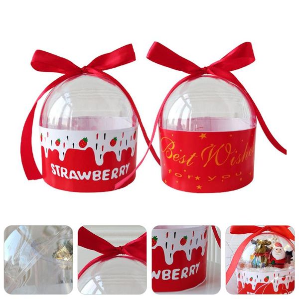 

gift wrap 2pcs packaging box festive party favor candy biscuit storage case
