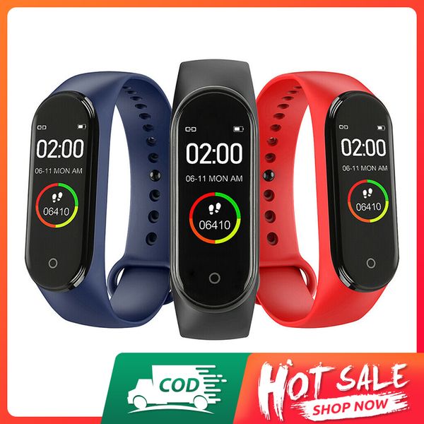 

accept cash on delivery-stock in nigeria-fast delivery--m4 smart bracelet with 0.96 inch display screen