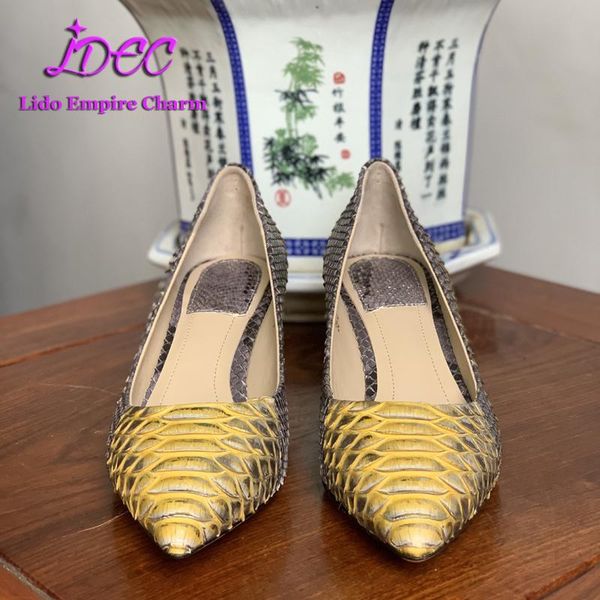 

snake skin women's hand polished fashion casual shoes boots, Black