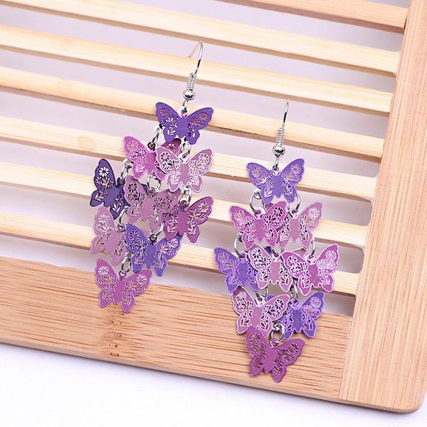 

stud pieces colorful butterfly jewelry earring crafting accessories drop, Golden;silver