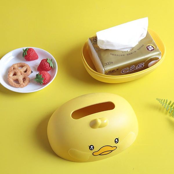 

cute ducking modeling tissue box deskstorage case napkin drawer bar living room ornaments home decorative organizer boxes & napkins
