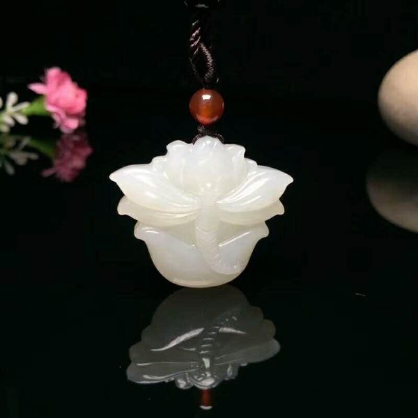 

lockets h85#exquisite hetian jade pendant, Silver
