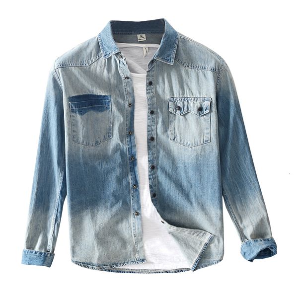 

men's t-shirts denim fashion long sleeve brand for men casual solid shirt mens comfortable shirts male chemise 0xg4, White;black