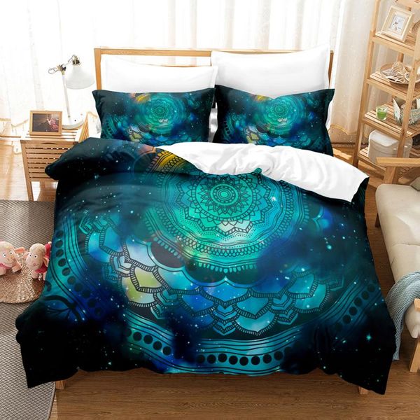 

bedding sets mandala set single twin full  king size flower of hell bed aldult kid bedroom duvetcover 3d kawaii 033