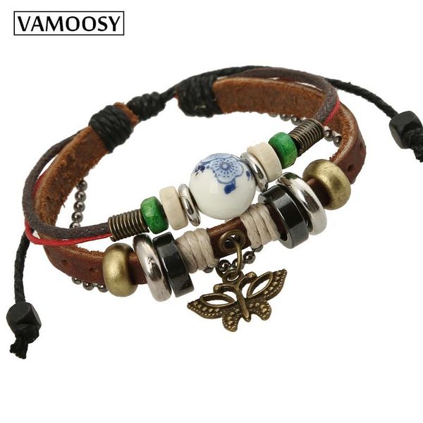 

charm bracelets arrival 2021 fashion leather for women with beads bangle men boys jewelry travel accessories gifts, Golden;silver