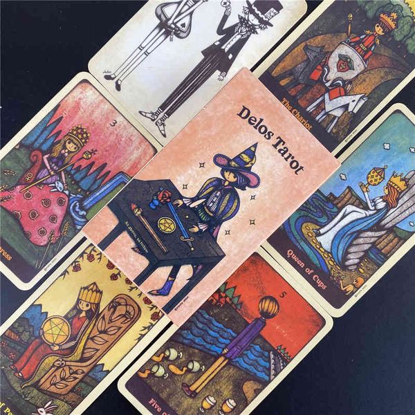 

hay house delos tarot board game cards oracle party divination poker gift checkerboard full english deck with pdf guidebook dixit sale_iy8h