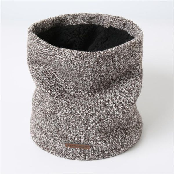 

scarves 2022 fashion warm snood women fur neck solid knitted men's outdoor sport scarf winter ring cotton wool scarfs, Blue;gray