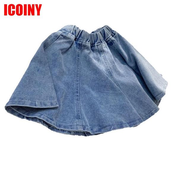 

girl skirts 2021 summer kids girls blue denim mini skirt children jeans for