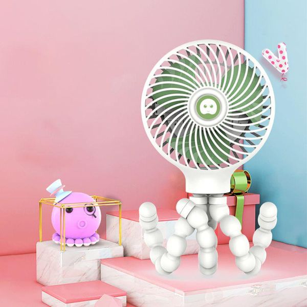

electric fans mini silent hanging fan portable usb charging ocs shape deskstand handheld cooler for outdoor baby stroller student