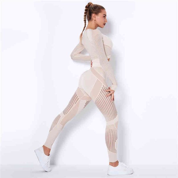 

hollow out seamless yoga set sport outfits women black two 2 piece crop bra leggings workout gym suit fitness sets
