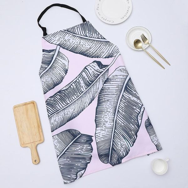 

aprons floral apron kitchen dining room workwear sleeveless waterproof anti-oil