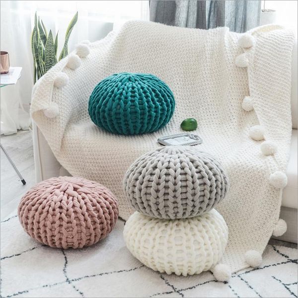 

cushion/decorative pillow colorful hand-woven round cushions decorate your home