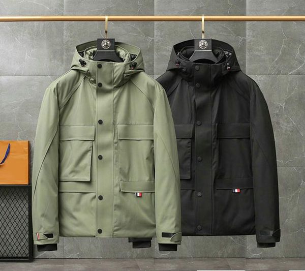

designer mens down jacket double zipper women s france men s downs coat fashion brand outerwear m13, Black