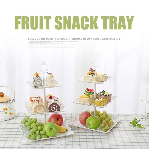 

baking & pastry tools cake rack holder 2/3 layers crown tiered stand 3 tier cupcake plate