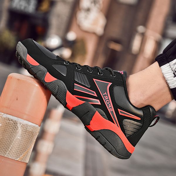 

womens mens leahther running shoes black white blue red yellow gray sports trainers sneakers size eur 36-45 code: 68-183679