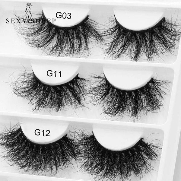 

pair/ pack 25mm 3d mink lashes long thick fluffy dramatic false eyelashes wholesale makeup eyelashes1