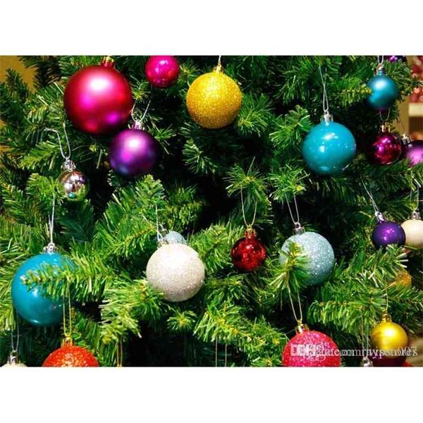 

factory outlet christmas decoration 24pcs/lot merry christmas decor ball bauble xmas tree decoration hanging drops home party new year ornam