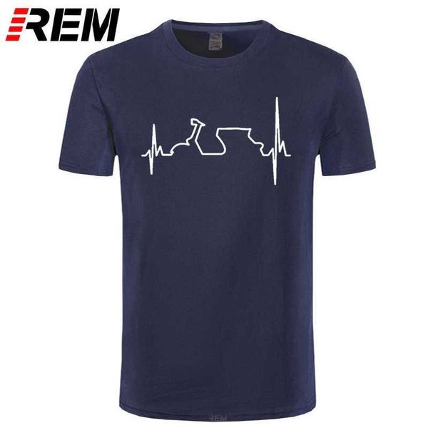 REM Pamuk T Gömlek Komik Kalp Atışı T-Shirt Erkekler Harajuku Hip Hop Tees Tooks Streetwear Fitness 210629