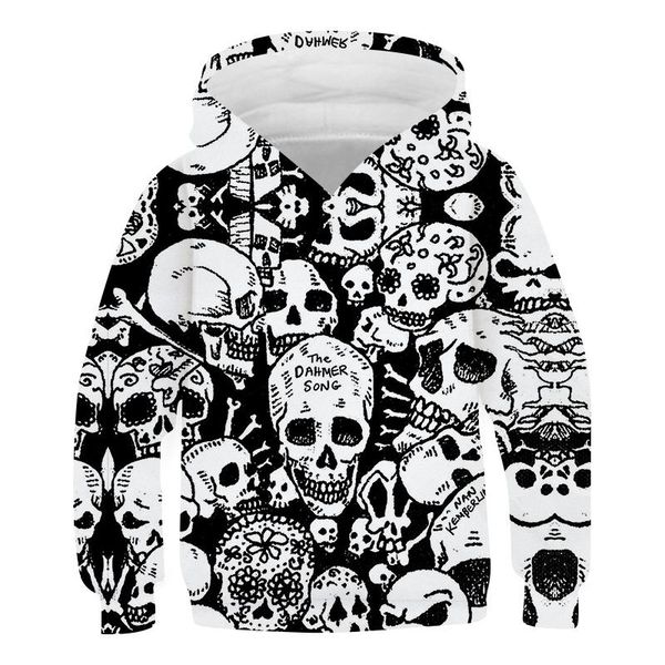 

men's hoodies & sweatshirts men clothes 2021 fun skull print hoodie sweatshirt autumn fashion casual oversizd tracksuit, Black