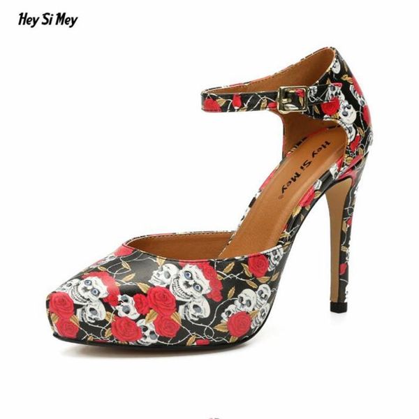 

dress shoes 36-47 48 ladies pointed toe 11cm wedding stiletto four season zapatos mujer buckle professional mininofe flock amazing, Black