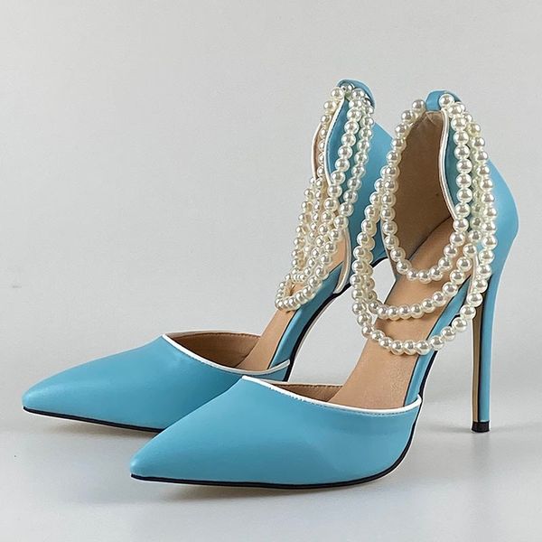 

sandals female fashions stiletto bombs high-toe heels pointed blue graduation party women's shoes and 5-15 size u20d, Black