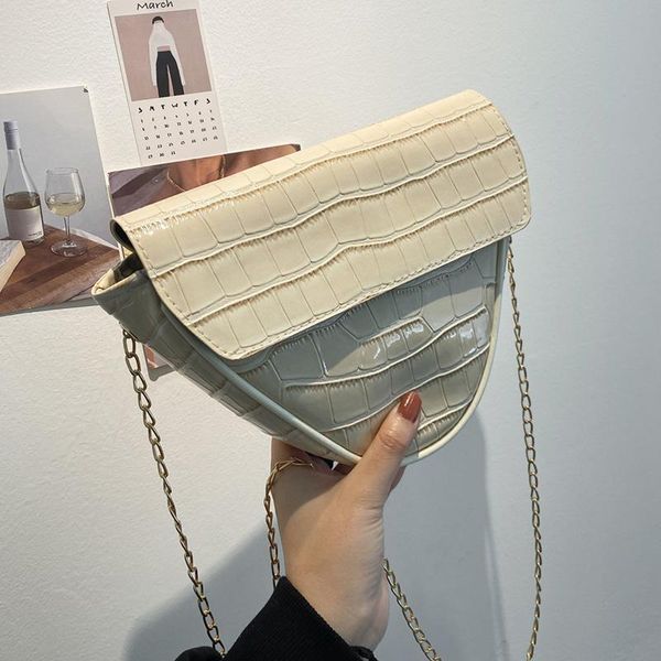 

evening bags stone pattern pu leather crossbody shoulder bag for women 2021 trendy luxury fashion small handbags and purses chain