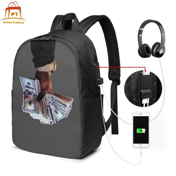 

backpack kevin gates backpacks men - women bag multi purpose schoolbag print bags