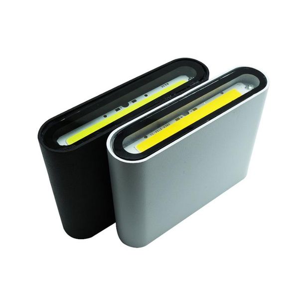 

wall lamps 12w cob led light fixture ac85-265v waterproof outdoor decoration white or black for balcony,carrior