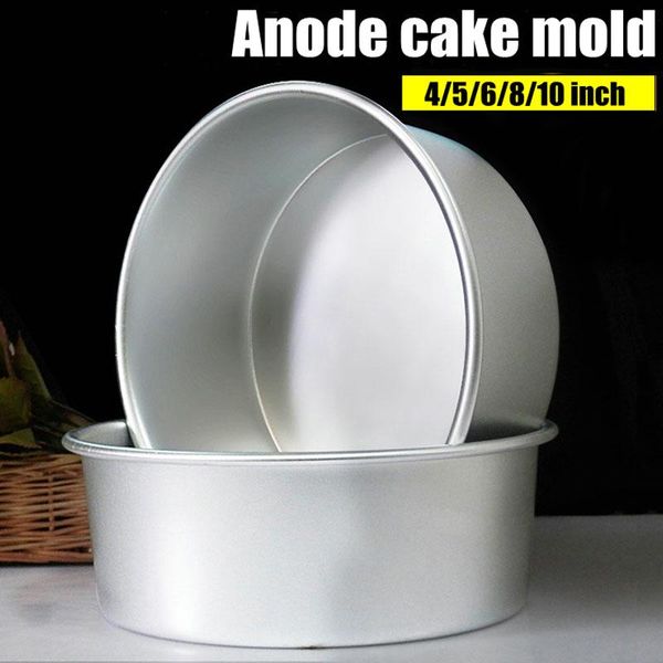 

cake tools aluminum alloy die pan round 4/5/6/7/8/9/10 inch mold tool baking dish mould pattern bakeware