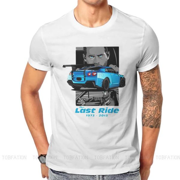 

men's t-shirts fast and furious film walker gt-r t shirt classic grunge teenager summer oversized cotton men tees harajuku o-neck tshir, White;black