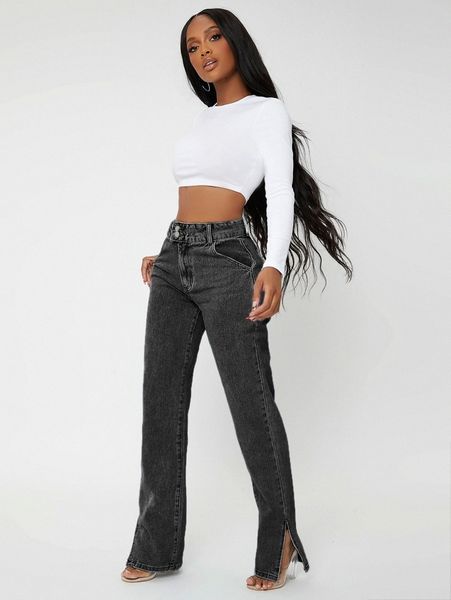 

sxy high waisted light wash jeans c2rh#, Blue